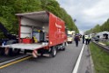 VU Gefahrgut LKW umgestuerzt A 4 Rich Koeln Hoehe AS Gummersbach P103